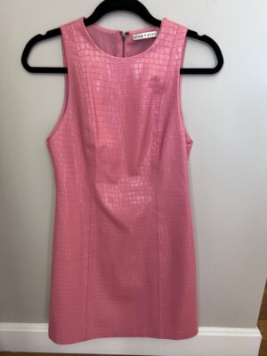 ALICE + OLIVIA Daven Faux Croc-effect Leather Mini Dress Pink Size 8 NWT $350 | eBay ALICE + OLIVIA Daven Faux Croc-effect Leather Mini Dress Pink Size 8 NWT $350 | eBay