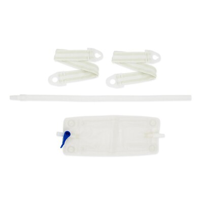 Hollister Urinary Leg Bag with Anti-Reflux Valve, Sterile, 540 mL, Vinyl, 1 Each