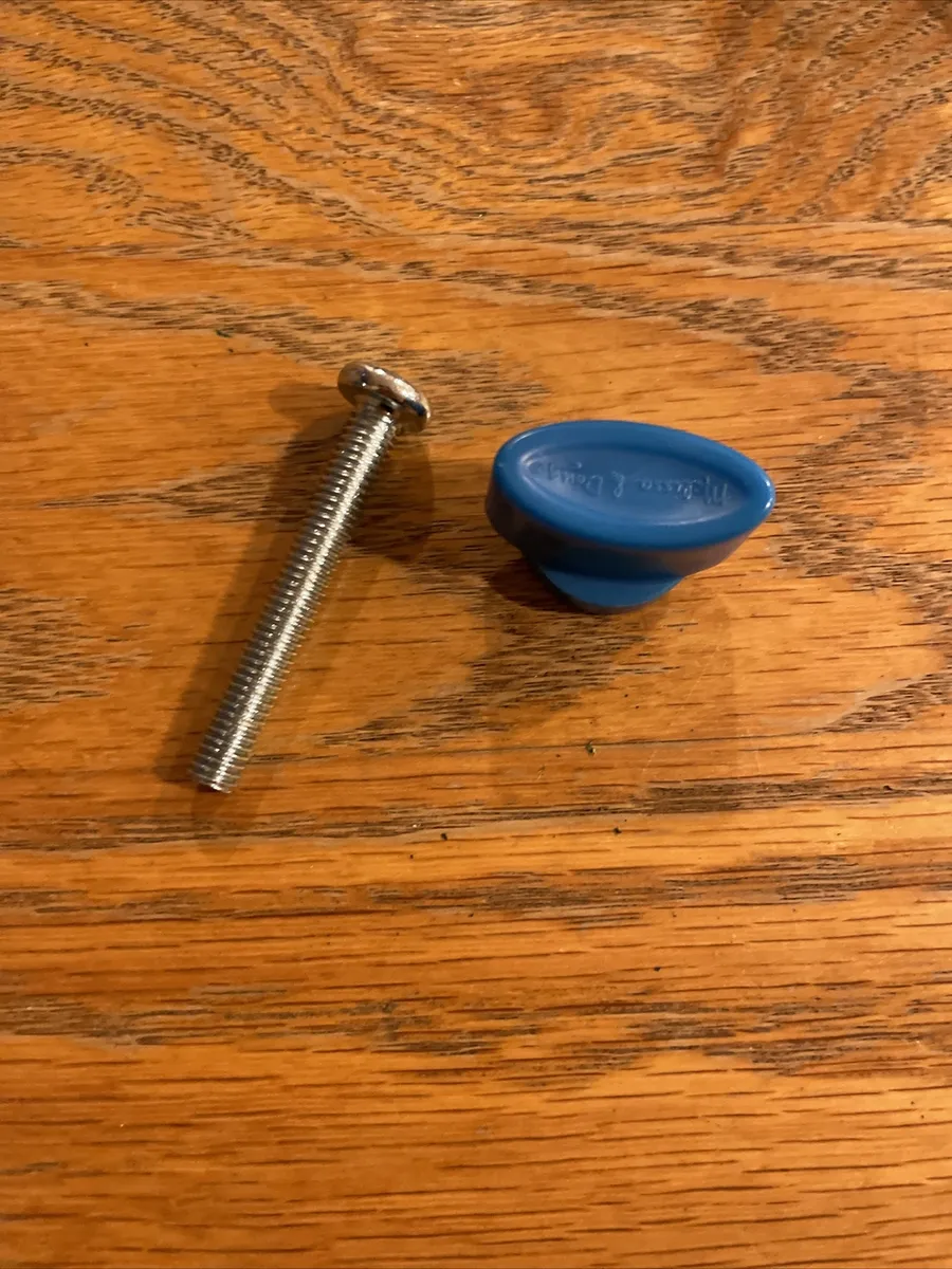 Melissa and Doug replacement Parts easel bolt cover and bolt 2” Blue Used
