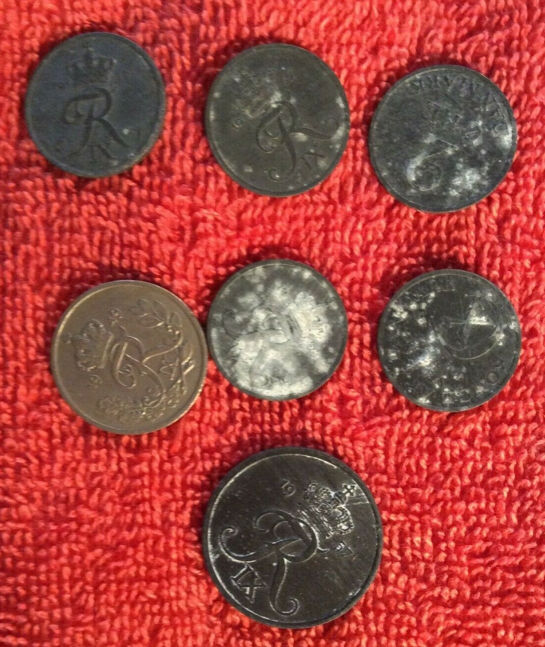 LOT OF 7 DENMARK DANMARK ORE COINS 1946 1949 1952 1957 1958 | eBay