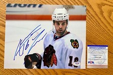 Andrew Ladd Chicago Blackhawks Signed 8x10 Photo PSA COA RARE