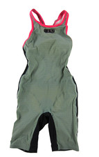 Arena Powerskin Grey Pink Black One Piece High Tech Racing Swim Suit Women 28