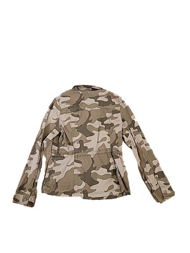 Hollister Women's Jacket L Green Camo Full Zip W/ Buttons (B21) - Picture 4 of 4