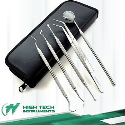 Dental Scaler Oral Hygiene Tooth Tools Deep Cleaning Dentist Set Kit Teeth 5 PC