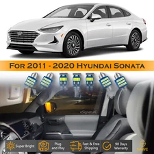12 x Ultra White LED Lights Interior Package Kit For 2011 - 2020 Hyundai Sonata