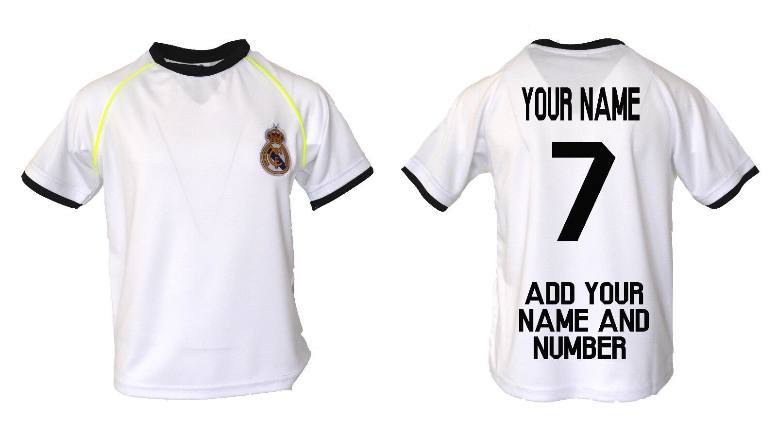 Subtropisch Tegenstander Scheermes Real Madrid Soccer Jersey Youth Kids Training -Add Your Name & Number  Ronaldo 7 | eBay