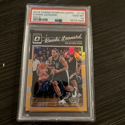 2016 Optic Holo KAWHI LEONARD #116 PSA10