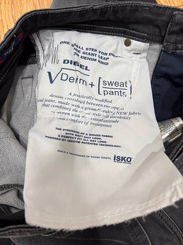 DIESEL NARROT DENIM SWEAT/HOSE 0855Z SCHMALE GERADE Jeans für Herren Größe 30 x 29 - Bild 12 von 13