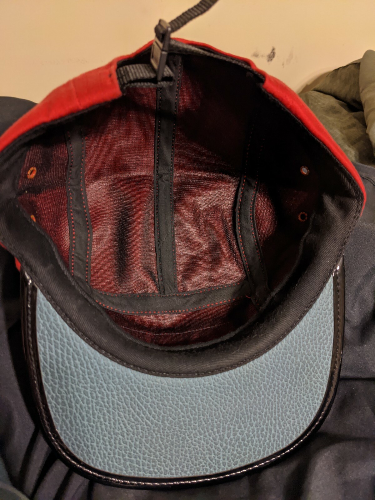 supreme patent leather patch camp cap