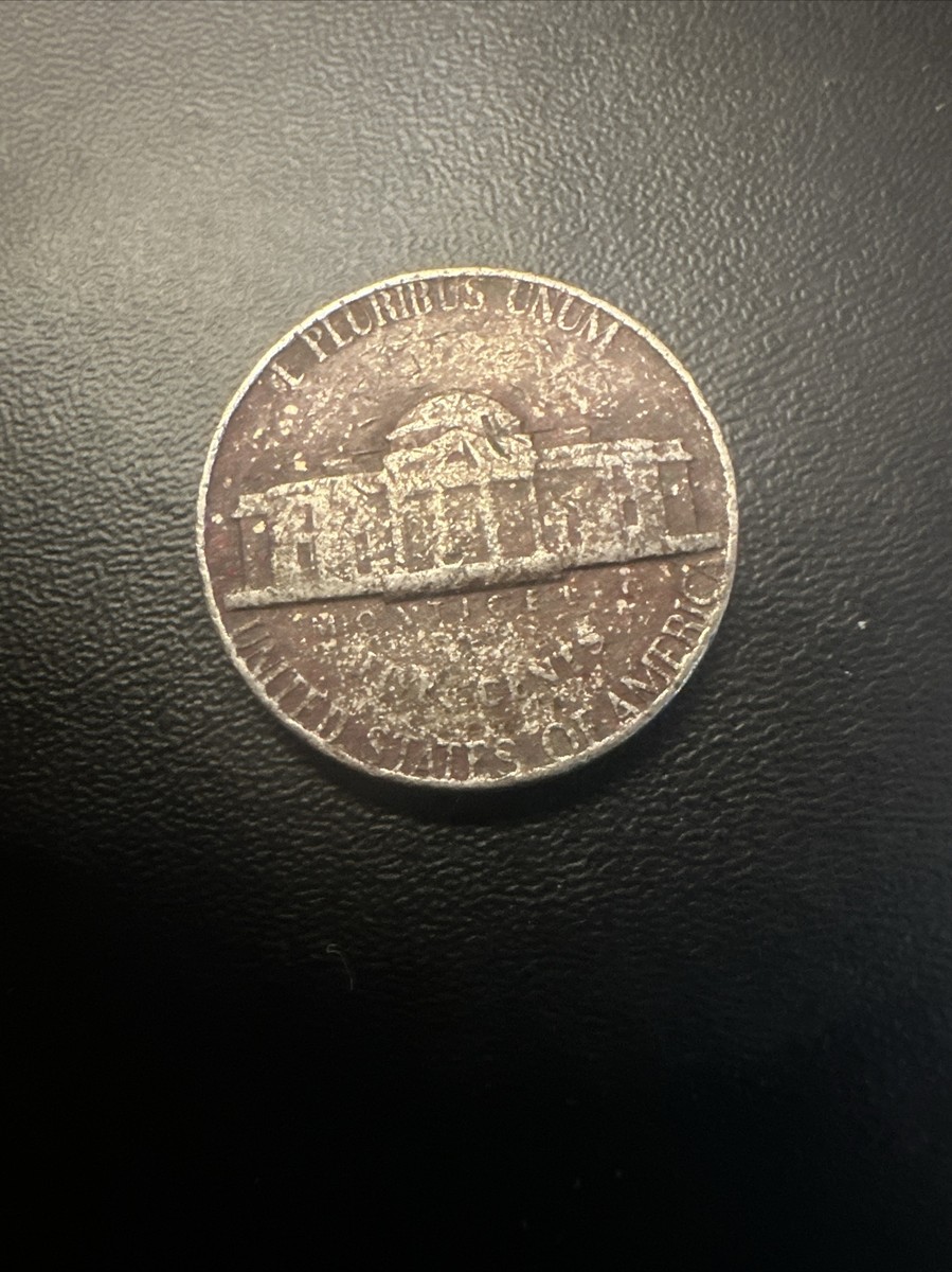1974 Nickel Jefferson Wrong Planchet Struck On A Cent, Struck To