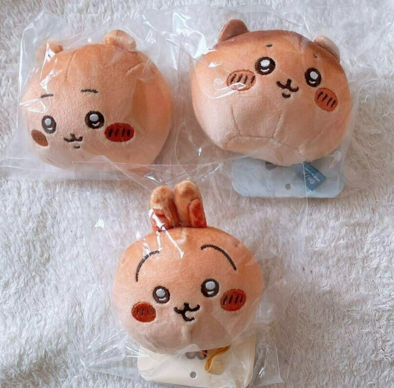 Chiikawa Bakery SET 3 Mascot Mochimochi Bread Plush Toy 9cm