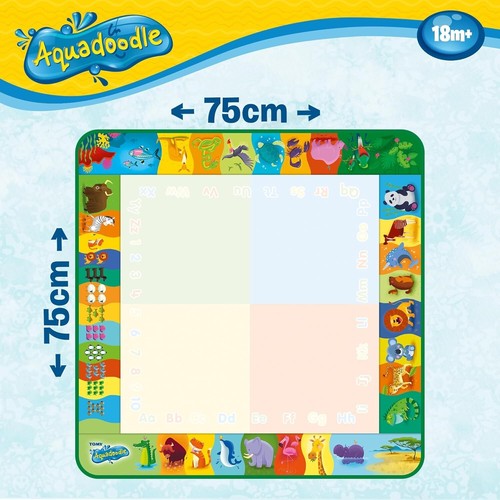 Aquadoodle Classic Grande Tappetino per Scarabocchi ad Acqua, Gioco da Disegno Senza Disordine, 75x75cm, USATO - Foto 4 di 5