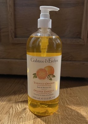Crabtree & Evelyn Tarocco Orange Bath & Shower Gel 1000mL/33.8fl oz - NEW 