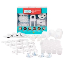 Toddleroo by North States - Childproofing Deluxe Kit: 4 Knob Covers, 4 Slidin...
