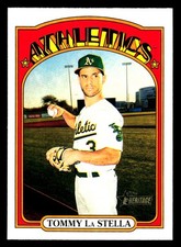 2021 Topps Heritage #60 Tommy La Stella Oakland Athletics