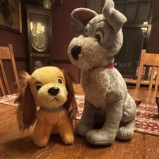 Disney Lady and the Tramp Medium Plush Set 7 -12 Ages3