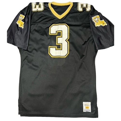 1989-90 Bobby Hebert Saints Team-Issued Game Worn? MacGregor Sand Knit Jersey - Picture 2 of 7