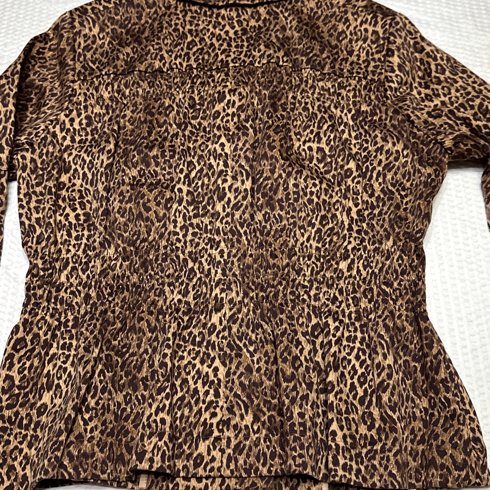 Joan Rivers Leopard Blazer Jacket Small Animal Ch… - image 10