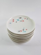 Seven (7) 6 Side PLATES Vintage MCM Branchell...
