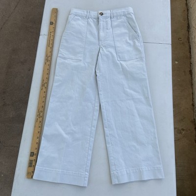 Club Monaco Wide Leg Pants Womens 2 Light Blu Utility Minimal Clean Girl Trouser