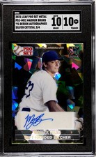 2021 Leaf Pro Set Metal Maddux Bruns ‘89 Design SGC 10 w/10 Silver Crystal /4