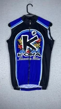 Castelli Kona Mountain Bikes Cycling Jersey Mens Small Sleeveless Full Zip USA
