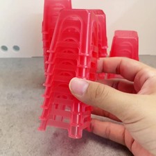 10pcs Dollhouse Miniature Plastic Stools Chairs Furniture Home Model Decor