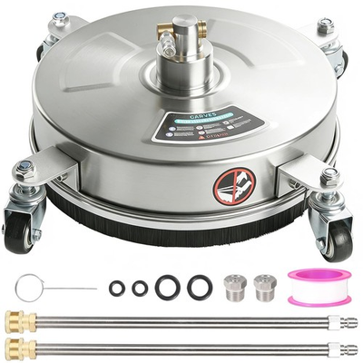#ad 14quot; Pressure Washer Surface Cleaner with 4 Wheels Stainless Steel Surface $86.65