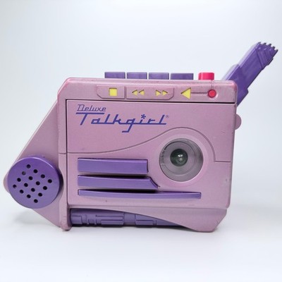 Tiger Deluxe Talkgirl Cassette Player Recorder Tested No Tape No Battery Cover