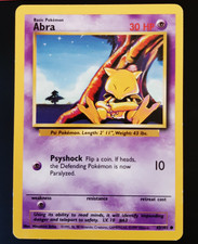 Abra 43/102 Carte Pokemon Card Wizards Base Set English