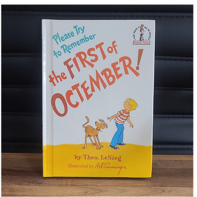 Random House Please Try to Remember the First of Octember! LeSieg HC 1977 Begin 