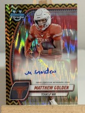 2024 Bowman U Chrome Matthew Golden AUTO Gold Black and Gold Stealth SSP 15/24
