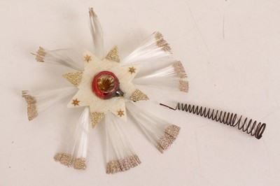 Stern Christbaumspitze Reflexkugel Glasfaser Christmas Tree Topper Lauscha M47