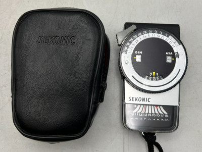Sekonic Multi-Lumi Camera Exposure / Light Meter Model L-248 w/ Case Tested