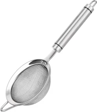 304 Stainless Steel Fine Mesh Strainer Kitchen Colander Sieve Skimmer With Handl
