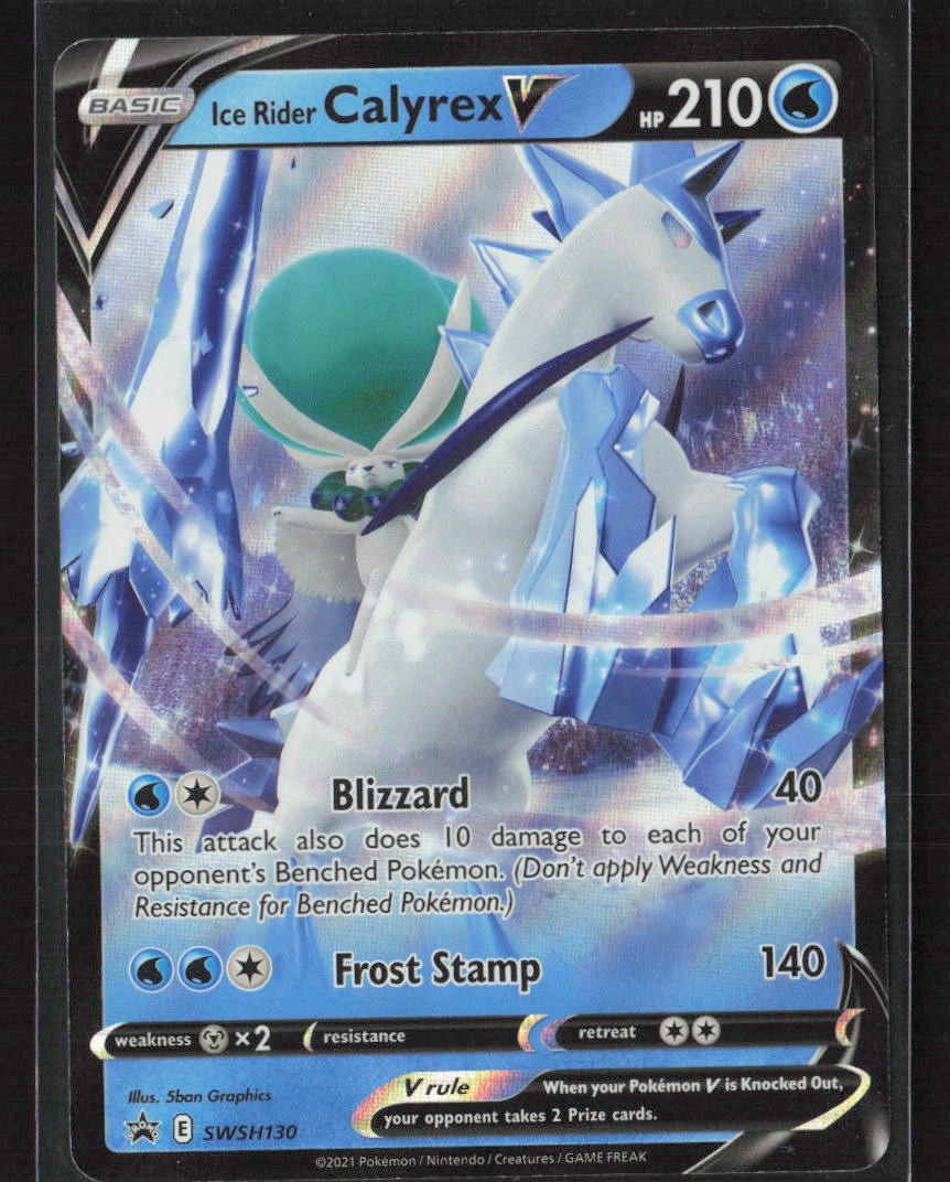 Ice Rider Calyrex V #SWSH130 SWSH: Sword & Shield Promo Pokemon TCG NM/M