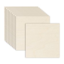10PCS Birch Plywood Sheets,12 x 12 x 1/8 Inch for Crafts,Painting