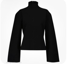 The Row Delara Cashmere Thick Turtleneck Sweater Black XS fits like a S
