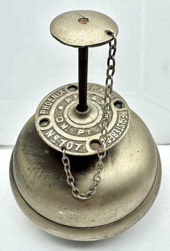 Vintage Phoenix Brand Reg. “Bermuda” Carriage Plunger Bell No. 707 - Works Well!