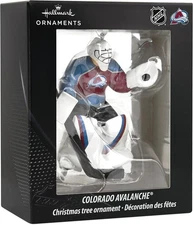 HALLMARK HOCKEY GOALIE ORNAMENT COLORADO AVALANCHE CHRISTMAS TREE MAN CAVE GIFT