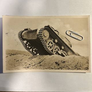 Schwerin 1940 Panzer Tank Panzerwagen 14x9 Original Postkarte 2.WK
