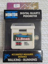 Vintage L.L Bean Monitor II Digital Quartz Pedometer / No Battery/ OPEN BOX 