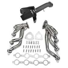 Exhaust Headerblack 4cold Air Intake For Chevy Gmc Avalanche Silverado Sierra Exhaust Headerblack 4cold Air Intake For Chevy Gmc Avalanche Silverado Sierra