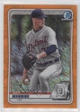 2020 Bowman Chrome Prospects Orange Shimmer Refractor 16/25 Matt Manning s7f