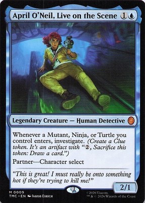 April O'Neil, Live on the Scene Commander: Teenage Mutant Ninja Turtles Regular
