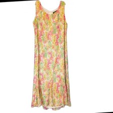 DN Design Sz 10 Dress Flowing Silhouette Subtle Flare Hem Summer Wedding Tea