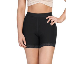 Leonisa Women's Mid-Rise Sculpting Butt Lifter Shaper Short in Black Size L 9787