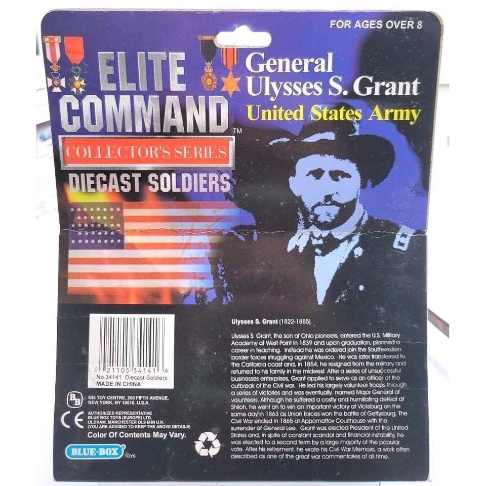 Juego De Colección Diecast Soldiers General Ulysses S. Grant Unión Guerra Civil 34141 Foto 2 de 3