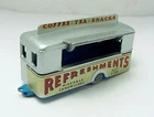 1959 LESNEY MATCHBOX GREY WHEEL MOBILE REFRESHMENT CANTEEN NO. 74 SILVER DIECAST