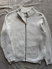 VTG LL Bean Heavy Cotton Knit Full Zip Men  s Sweater XL USA